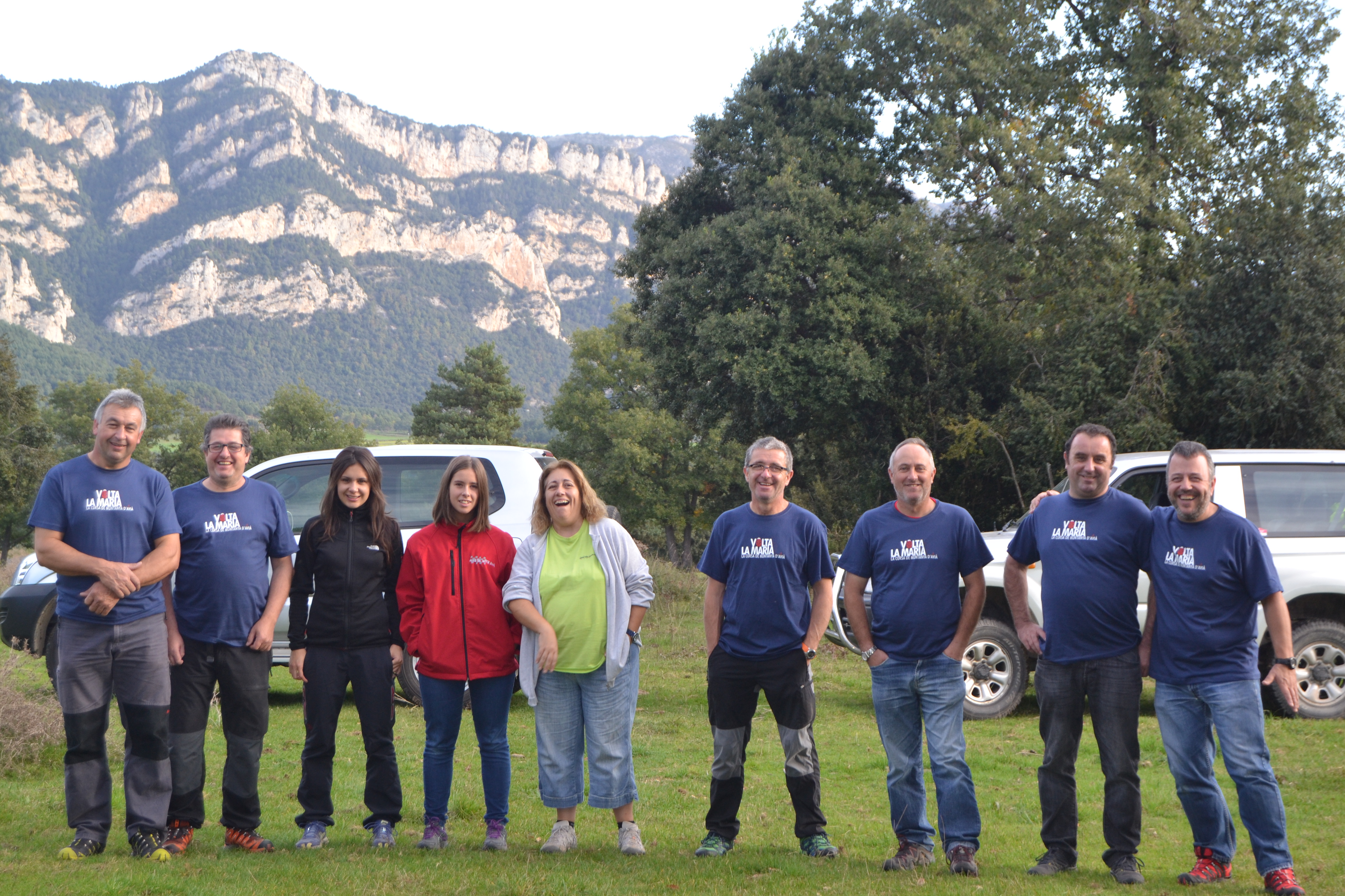 Equip de voluntaris de la Volta a la Maria